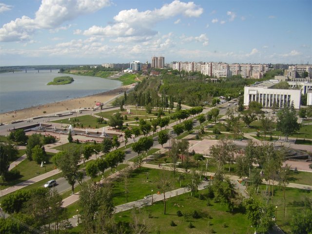 Карта города Павлодара